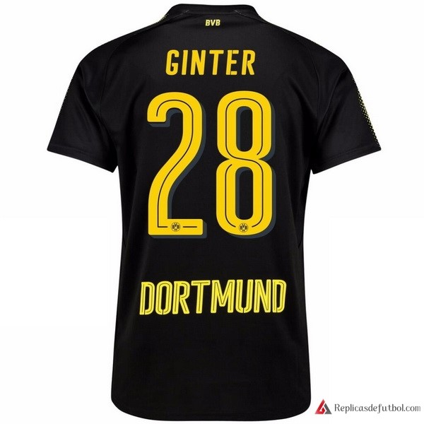Camiseta Borussia Dortmund Segunda equipación Ginter 2017-2018